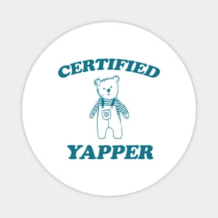 Certified yapper Shirt, Y2K Iconic Funny Cartoon Meme Magnet